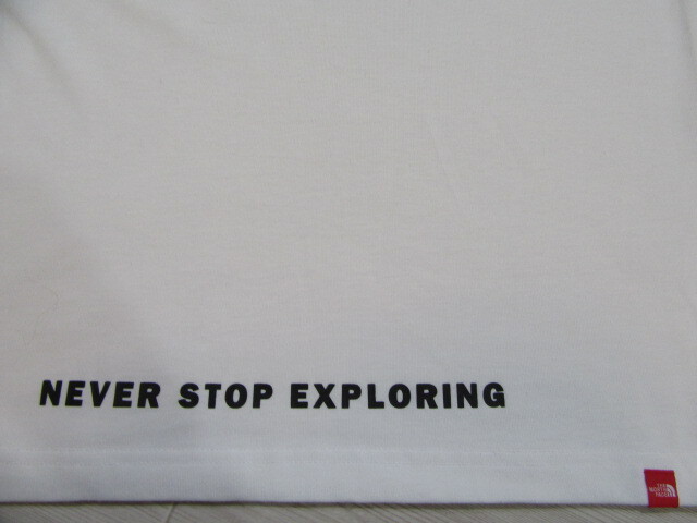 ノースフェイス　Tシャツ　半袖　NEVER STOP EXPLORING THE NORTH FACE　ニット　トップス　白　M_画像6