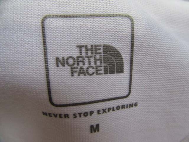 ノースフェイス　Tシャツ　半袖　NEVER STOP EXPLORING THE NORTH FACE　ニット　トップス　白　M_画像2