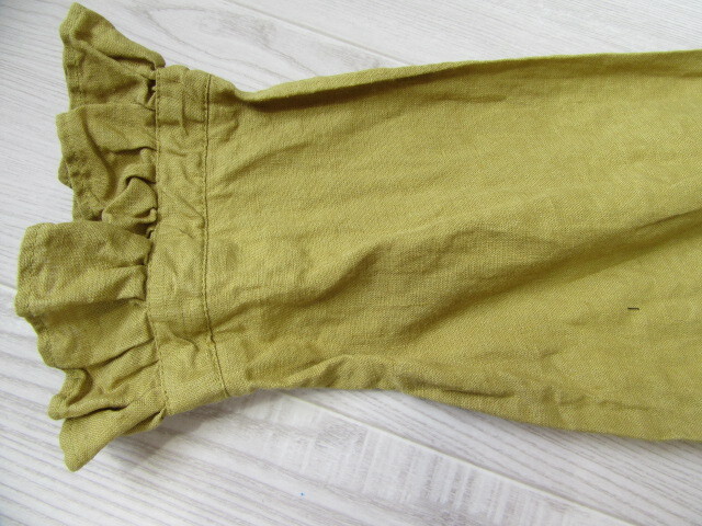 ICHI AntiquiteS イチ アンティークス ロングワンピース 七分袖 ポケット付き 麻 100％ 春夏 前空き ゆったりサイズ ブラウス の画像4