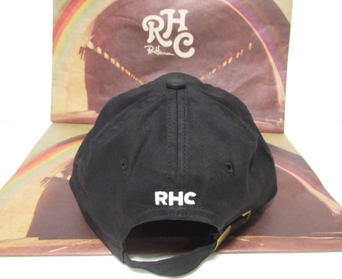 【RHC Ron Herman】ロンハーマン R CAP キャップ 黒 ブラック _画像3
