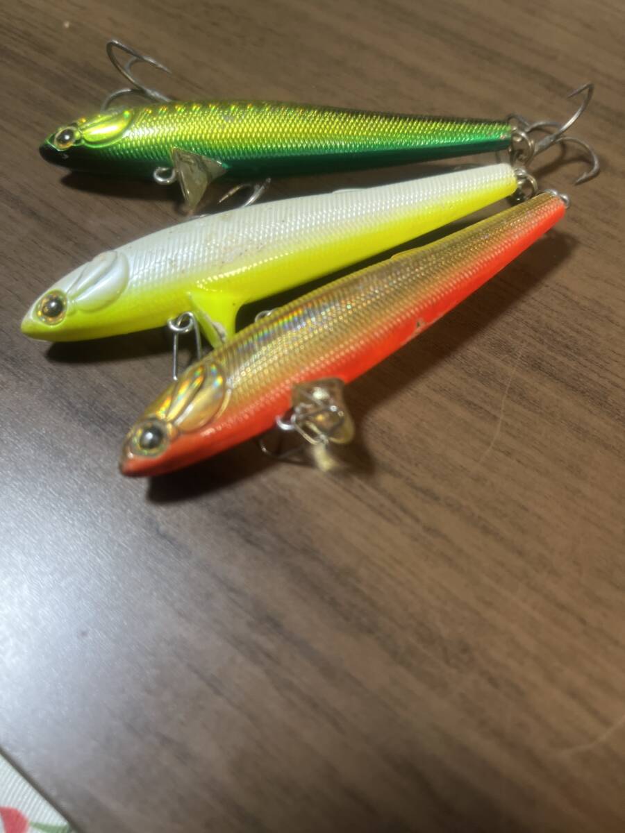 タックルハウス ROLLING BAIT ローリングベイト 88 TACKLE HOUSE 3個セット 中古品  シーバス ヒラスズキ 青物の画像3