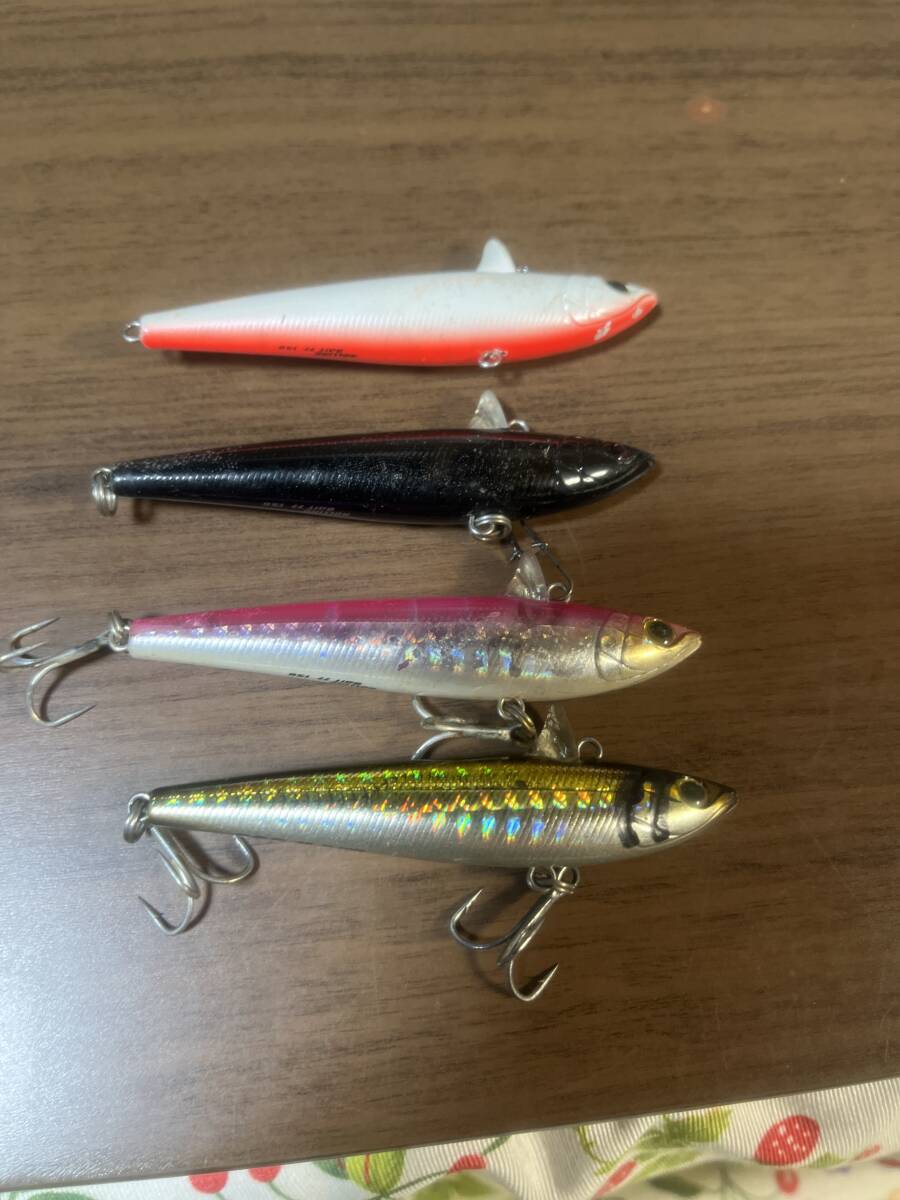 タックルハウス ROLLING BAIT ローリングベイト77 TACKLE HOUSE 4個セット 中古品 シーバス ヒラスズキ 青物の画像2