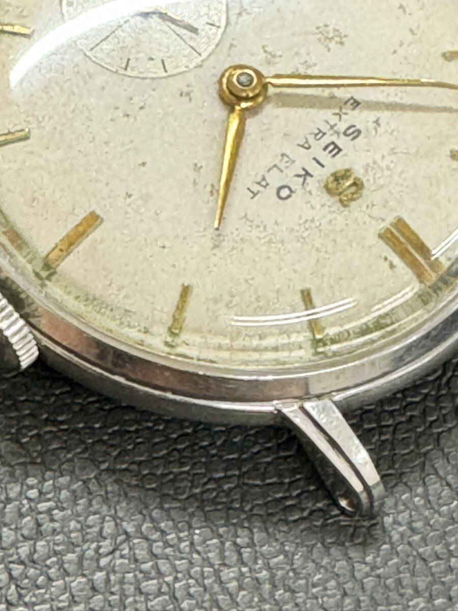 稼動品 SEIKO extra flat 手巻き セイコー アンティーク 腕時計 13038 リューズ正常　美品_画像5