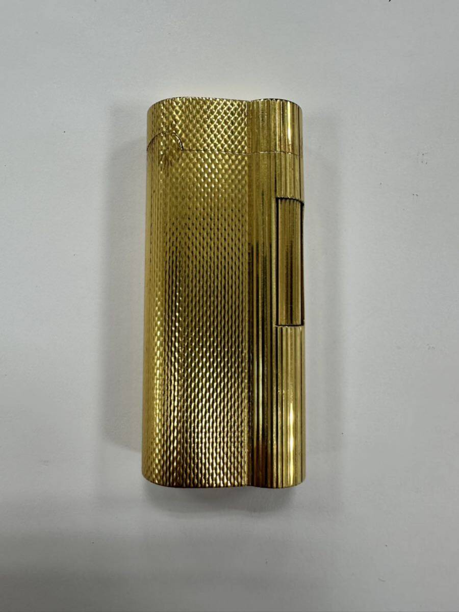 1 иен старт Dunhill газовая зажигалка Gold курение .dunhill зажигалка Vintage надеты огонь не проверка 