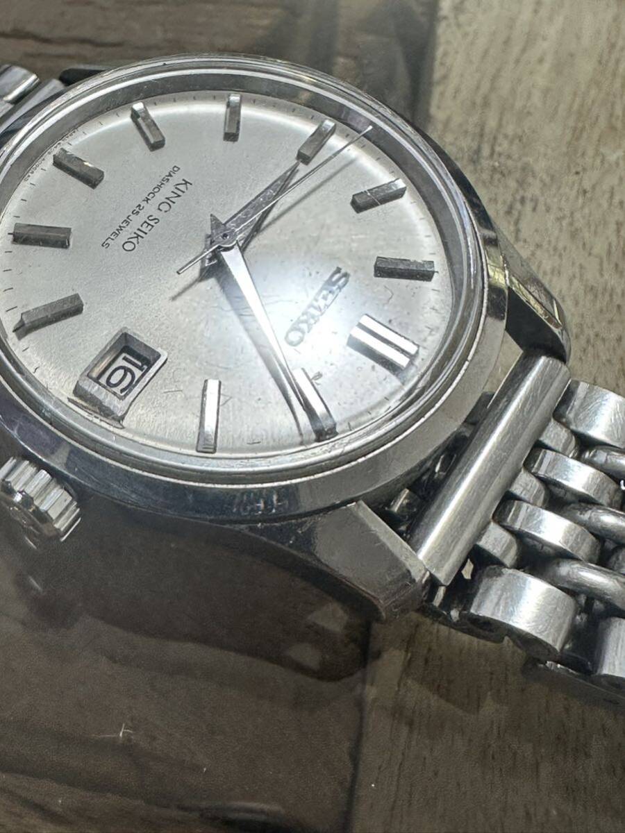 1円スタート 稼働品　KING SEIKO 44KS キングセイコー セカンドモデル 25石 手巻き 4402-8000 盾メダリオン _画像5