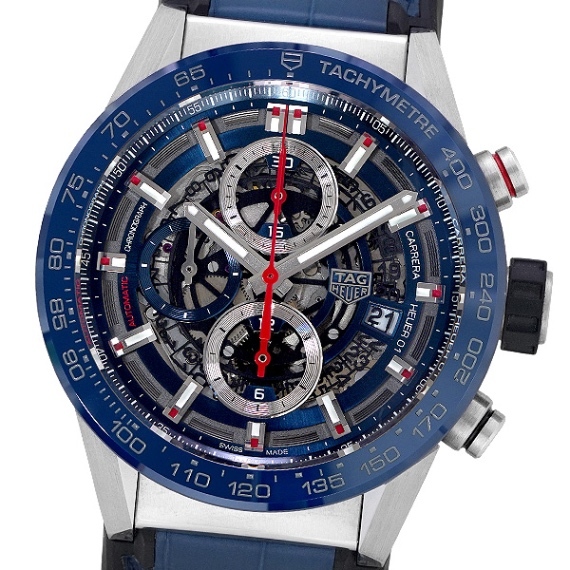 【美品】【中古】TAG HEUER タグ・ホイヤー カレラ キャリバーホイヤー01 クロノグラフGMT CAR201T.FC6406_画像1