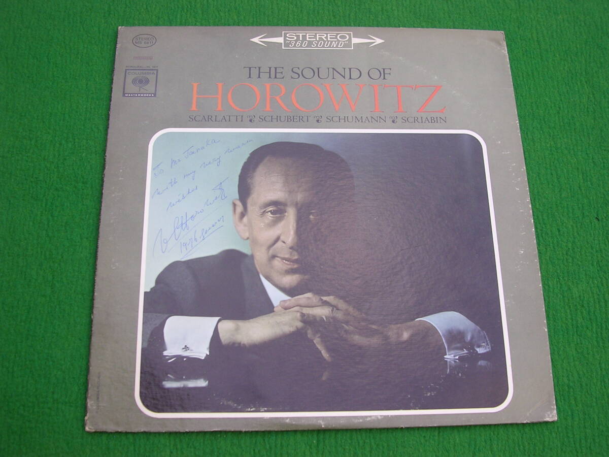  LP・US☆ホロヴィッツ / THE SOUND OF HOROWITZ / サインの画像1