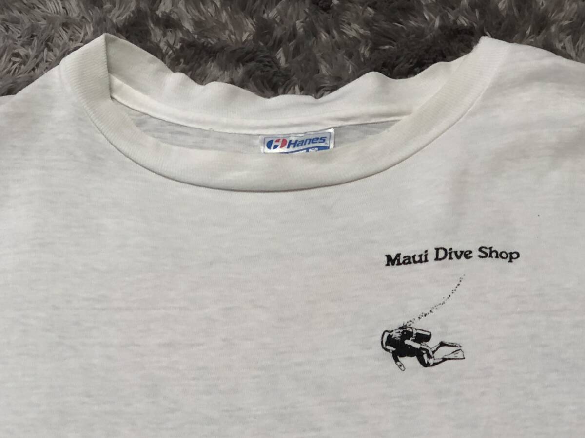 希少！ハワイ MAUI ダイビングTシャツ Made in U.S.A. の画像2