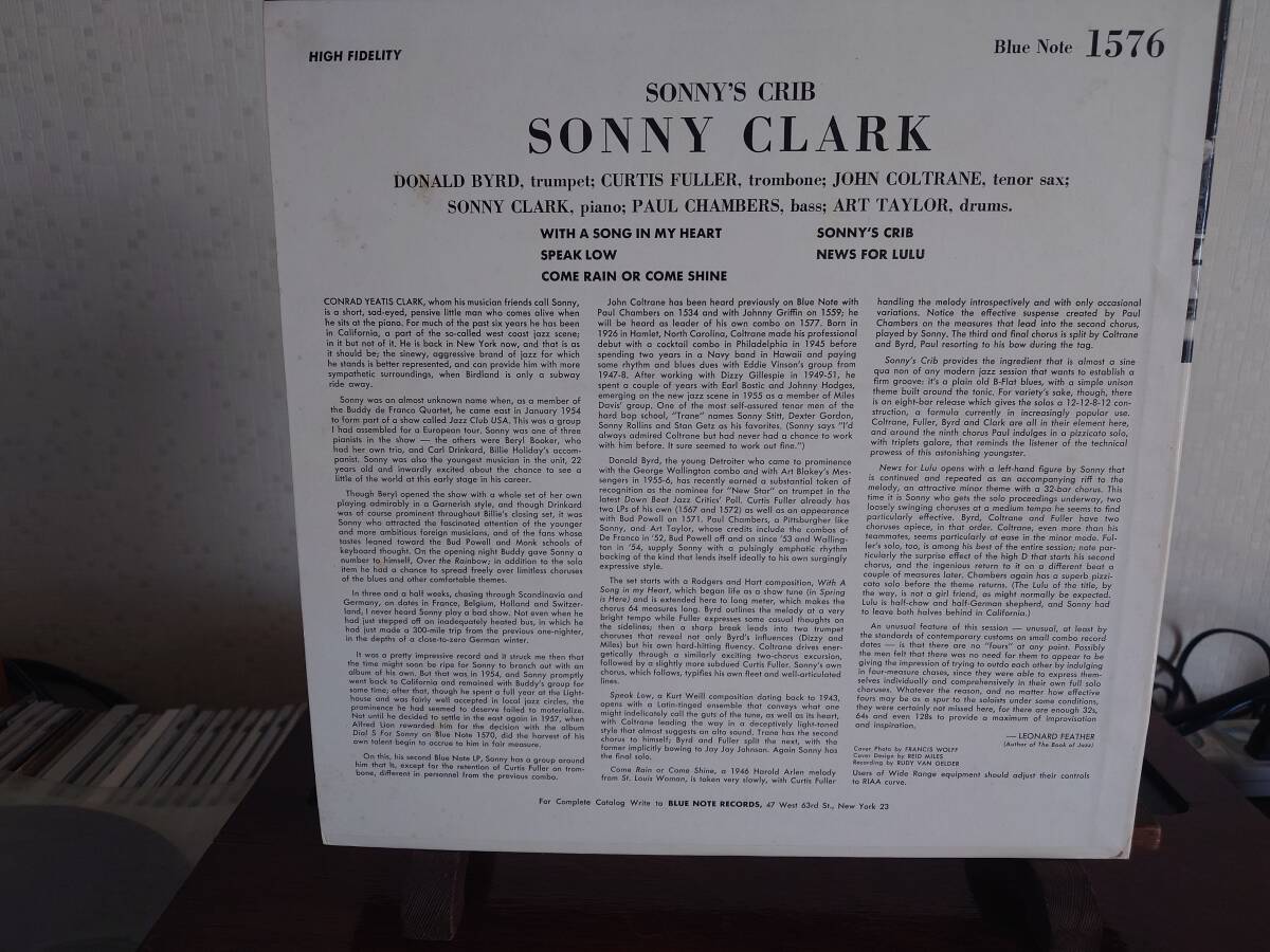 SONNY CLARK / SONNY’S CRIB / BLUE NOTE１５７６ オリジナル超ミント！！の画像2