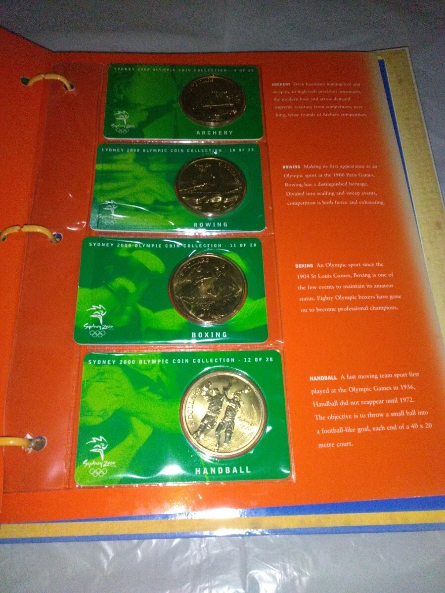 オリンピック 記念コイン オーストラリア 5ドル シドニーオリンピック 2000年 コレクション28枚 コインアルバム コンプリートの画像4
