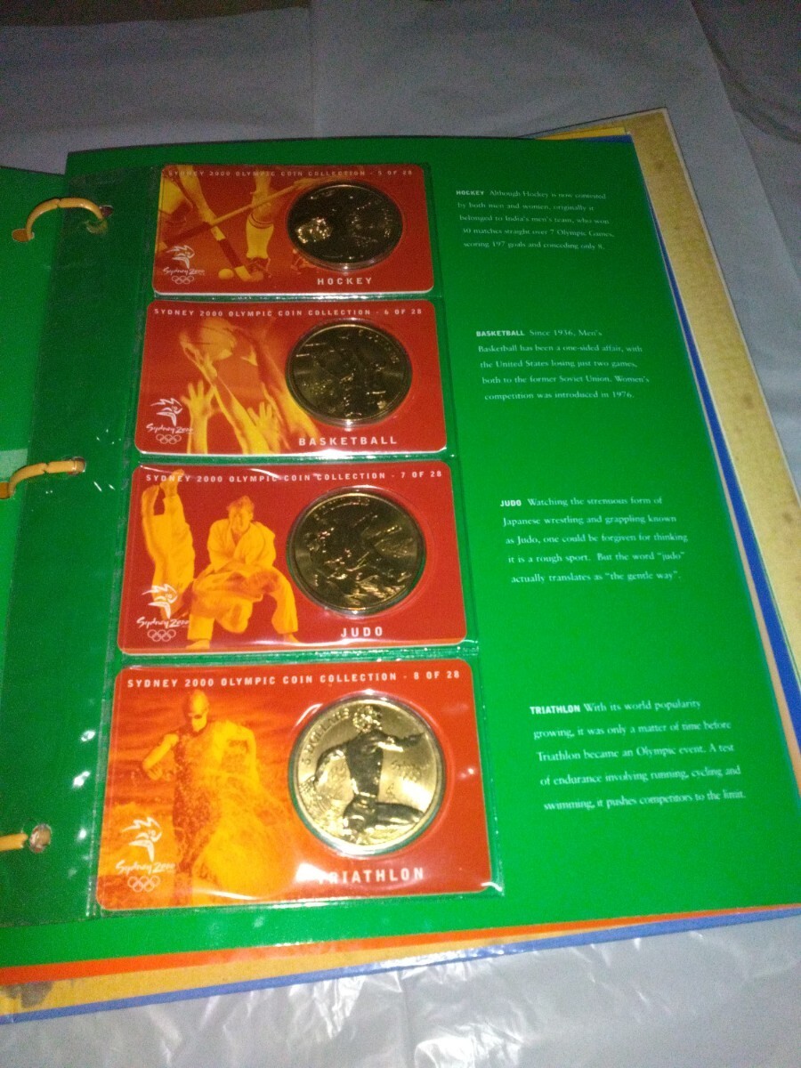 オリンピック 記念コイン オーストラリア 5ドル シドニーオリンピック 2000年 コレクション28枚 コインアルバム コンプリートの画像3