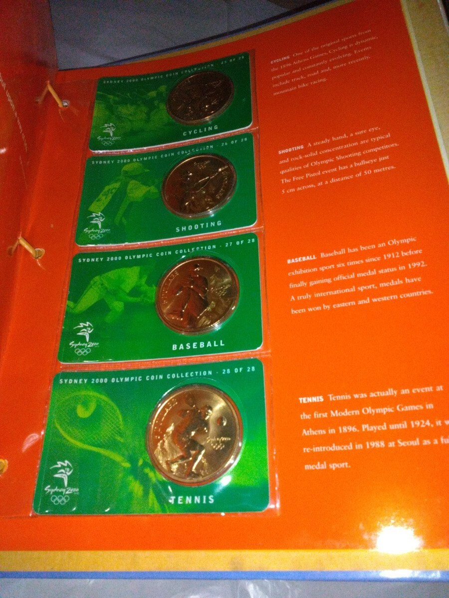 オリンピック 記念コイン オーストラリア 5ドル シドニーオリンピック 2000年 コレクション28枚 コインアルバム コンプリートの画像8
