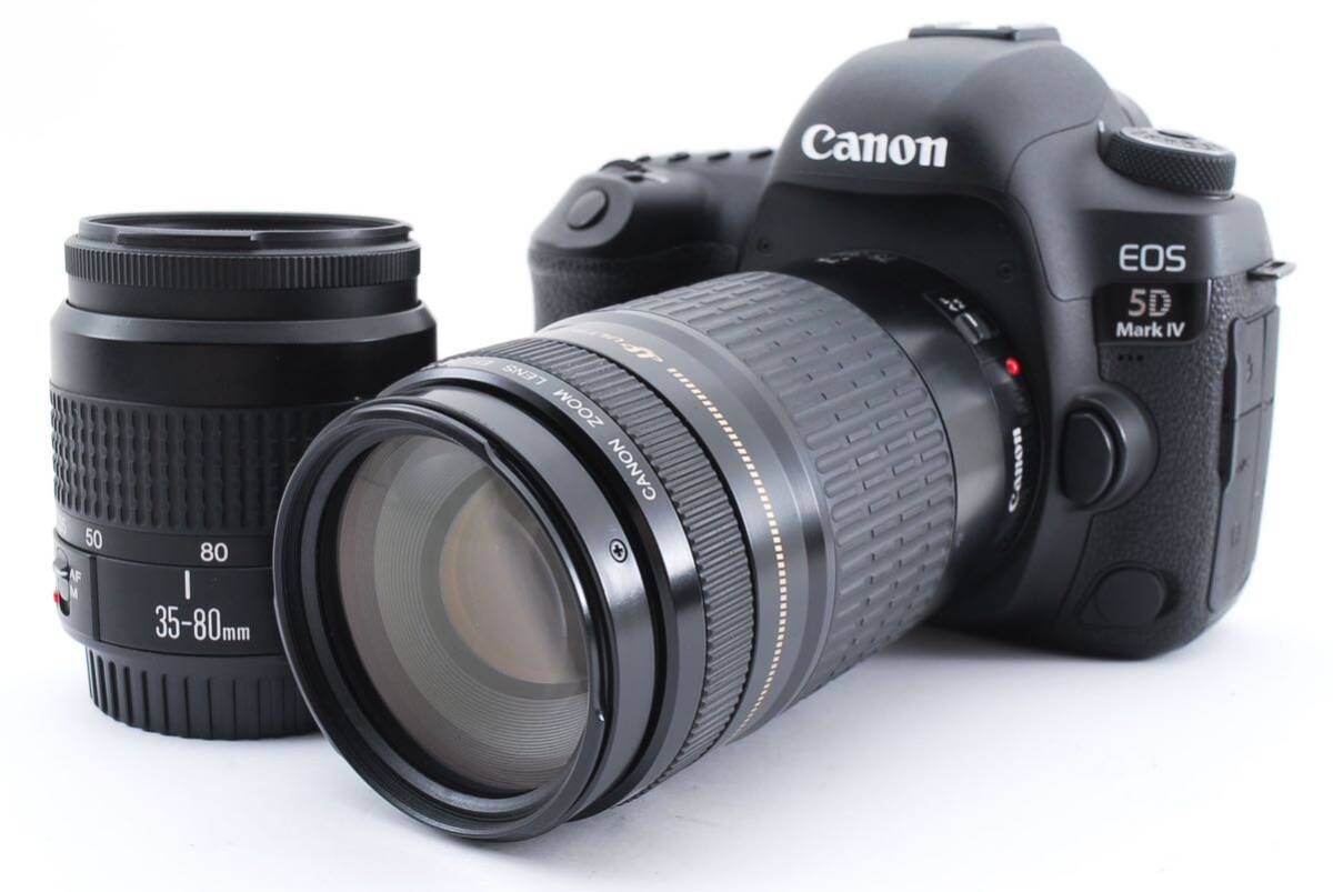キャノン デジタル一眼レフカメラ Canon EOS 5D Mark IV標準&望遠ダブルレンズセットCanon EF 35-80㎜1:4-5.6III/Canon EF 75-300㎜ F4-5.6_画像2