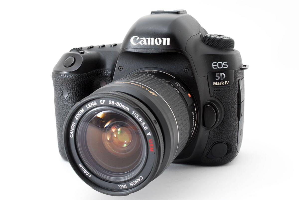保証付き キヤノン Canon EOS 5D Mark IV ボディ デジタル 一眼レフ カメラ Canon EF 28-80㎜1:3.5-5.6 V USM_画像2