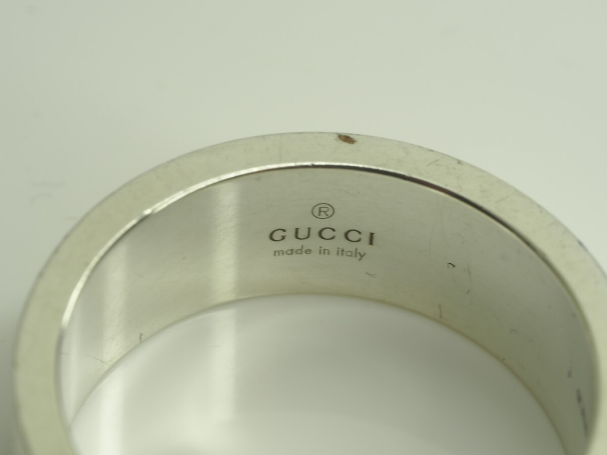 GUCCI　グッチ　Gロゴリング　指輪　シルバー　SILVER925 23号　ご希望の方にグッチの箱をお付け致します_画像4