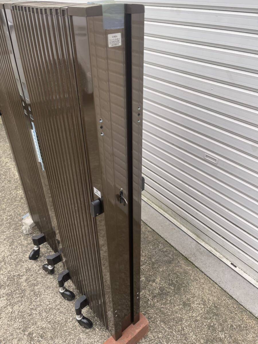  unused goods LIXIL flexible gate accordion both sides opening manually operated ( maximum 6.5m)(3411)