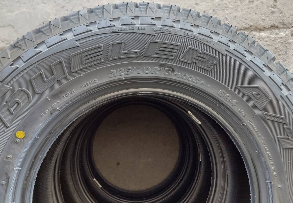 ブリジストン DUELER A/T 694 225/70R15 4本セット 未走行 デューラー 新品同様の画像4