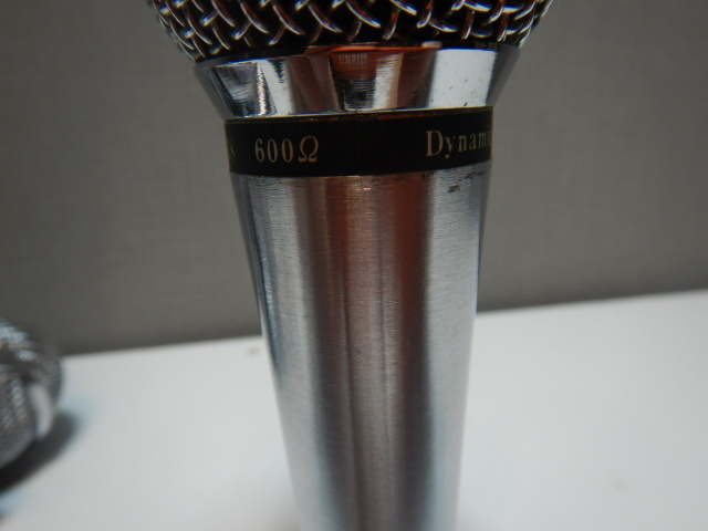 +A122② super-beauty goods Dynamic Microphone electrodynamic microphone ro phone Hitech Mike PS-158 5 piece set . opinion / snack / chairmanship / karaoke 