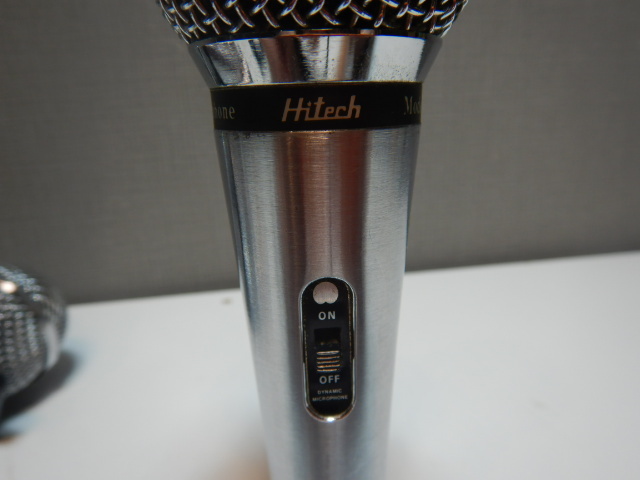 +A122② super-beauty goods Dynamic Microphone electrodynamic microphone ro phone Hitech Mike PS-158 5 piece set . opinion / snack / chairmanship / karaoke 