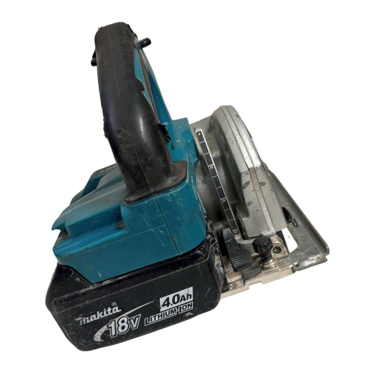 makita マキタ 充電式マルノコ HS471D グリーン 動作確認済み バッテリーBL1840付 電動工具 【中古】 12404R27_画像4