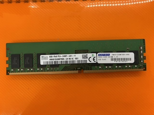 SKhynix DESK用 8GB PC4-2400T(DDR4-19200) MM 動作OK 郵送発送 97895の画像1