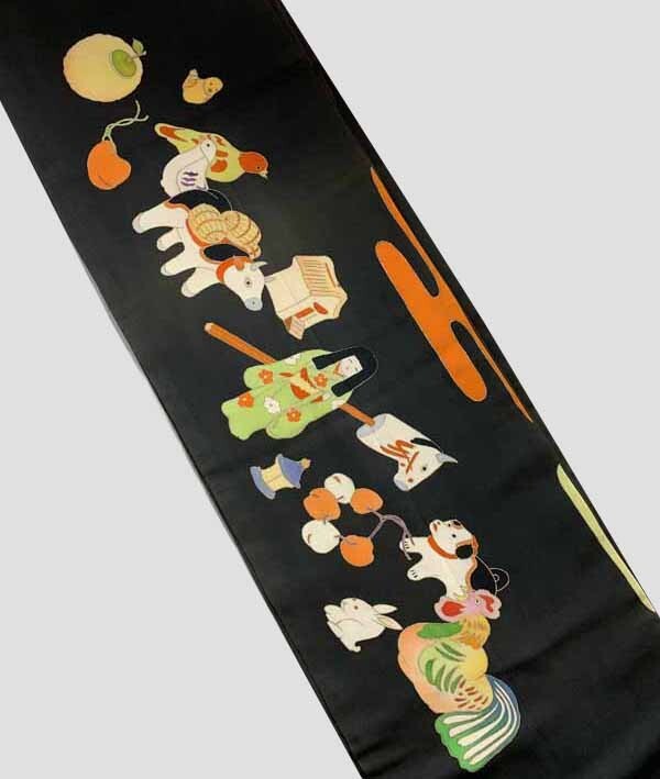 * кимоно ... античный кимоно obi * maru obi замечательная вещь! 10 2 главный игрушка ....... не .... натуральный шелк старый ткань старый . map изменение 
