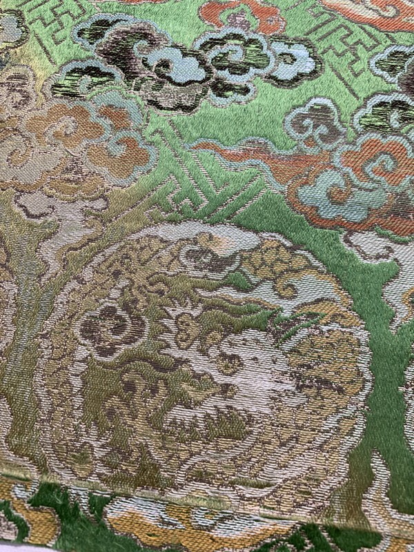 * kimono ... antique kimono obi * era . cloth decoration cloth . dragon map China old . China . old . old cloth Kiyoshi morning era .. temple . surface sack 