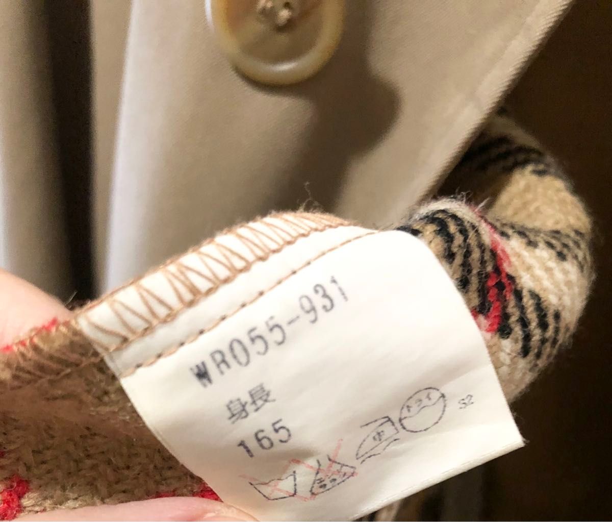 美品 バーバリー ステンカラーコート ライナー付 ノバチェック 美品 バーバリー ステンカラーコート ライナー付 ノバチェック