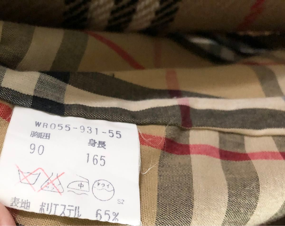 美品 バーバリー ステンカラーコート ライナー付 ノバチェック 美品 バーバリー ステンカラーコート ライナー付 ノバチェック