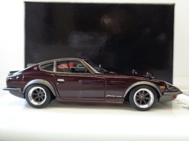 MAKE UP EIDOLON COLLECTION 1/43 NISSAN Fairlady 240ZG (HS30) Grand Prix Maroon 1971 Watanabe メイクアップ アイドロンの画像8