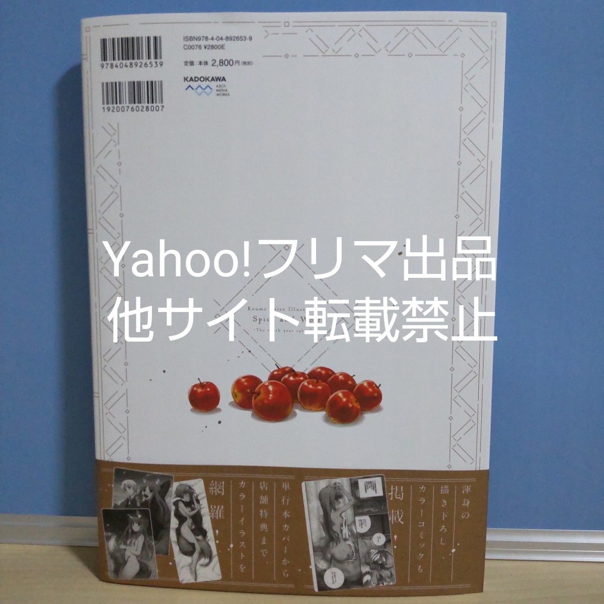 【帯付き】狼と香辛料 ～十年目の林檎酒～ 小梅けいと画集 ホロ ロレンス