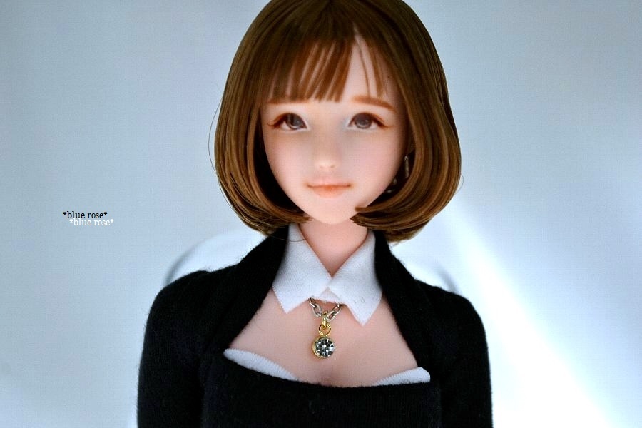 *blue rose*1/6 カスタムドール (カスタムヘッド＋ボディ＋衣装+靴＋イス)フルセット◆美玲◆☆customdoll☆の画像9