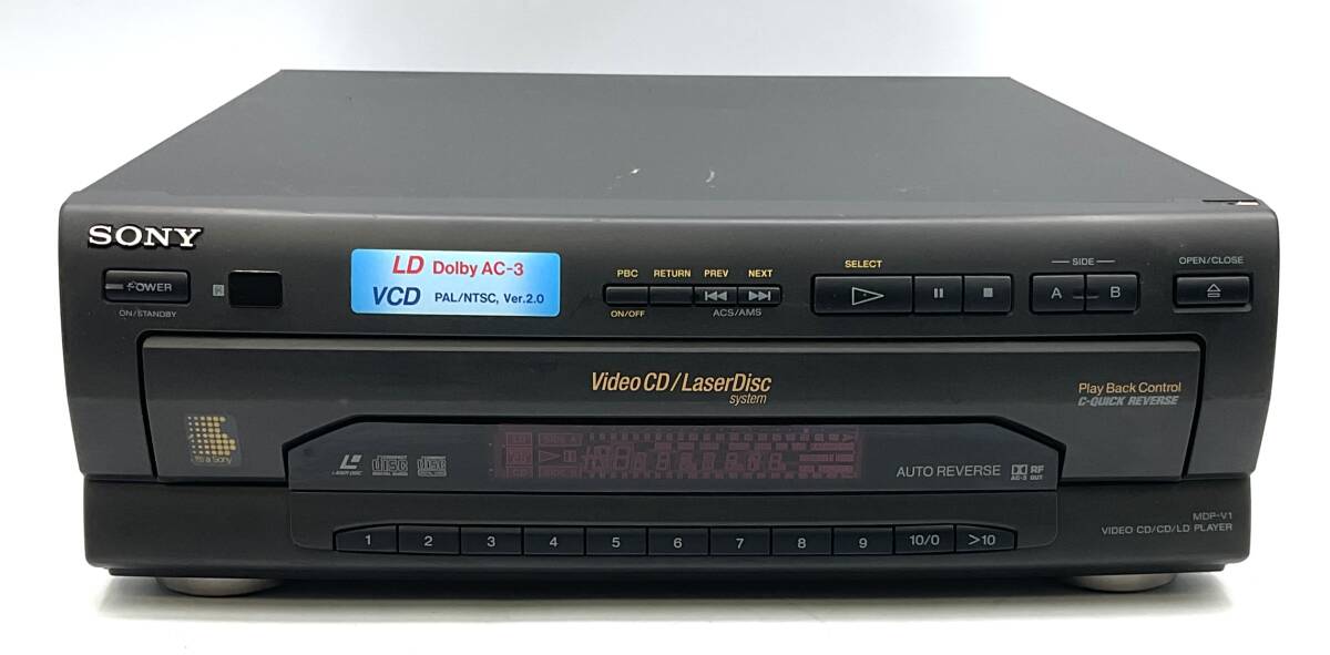 SONY ソニー ビデオ CD レーザーディスク MDP-V1 プレイヤー ディスク TV 接続 現状品