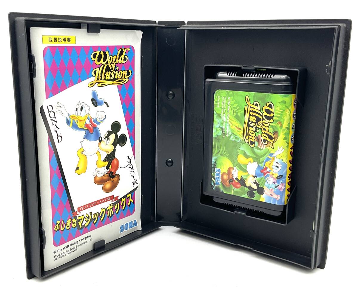 セガ ふしぎなマジックボックス アイラブ ミッキー＆ドナルド MDメガドライブ専用 MEGADRIVE ゲーム カートリッジ ゲームソフト箱説明書_画像3