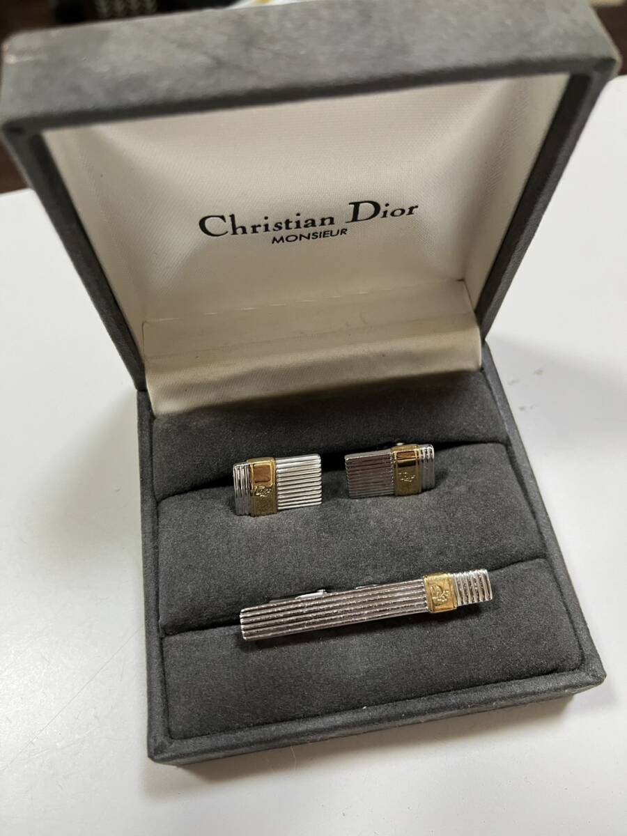Christian Dior MONSIEUR カフスボタン ネクタイピン セット クリスチャンディオール メンズの画像2