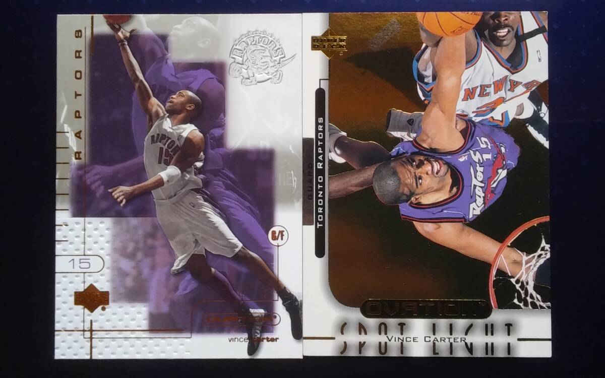 1999 UPPER DECK OVATION TORONTO RAPTORS 【VINCE CARTER】 #OS6 & 2001 OVATION #82の画像1