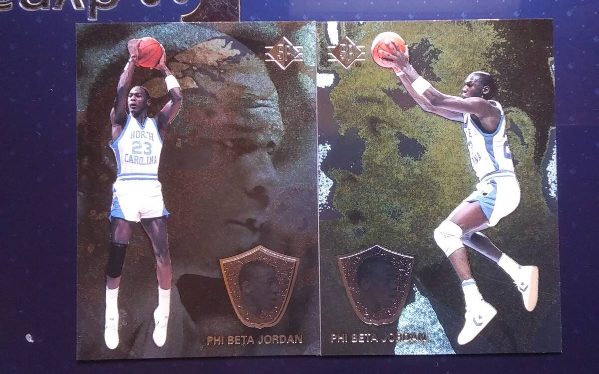 1998 UPPER DECK SP NORTH CAROLINA 【MICHAEL JORDAN】 PHI BETA JORDAN #J1 & J12の画像1