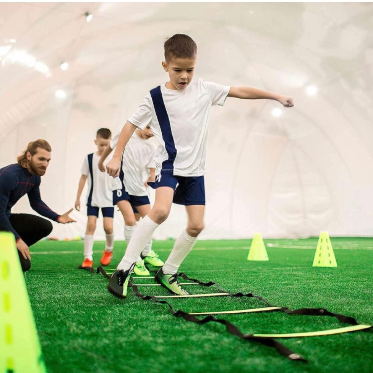 トレーニング ラダー 子供 サッカー  スポーツ 基礎 瞬発力 3m