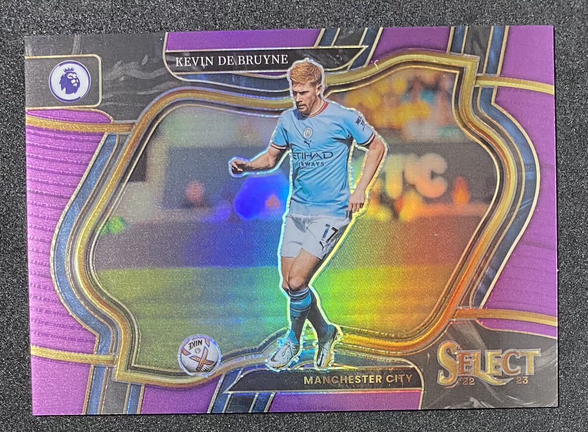 Kevin De Bruyne, Manchester City Field Level Purple /175 2022-23 PANINI SELECT PREMIER LEAGUE SOCCER_画像1