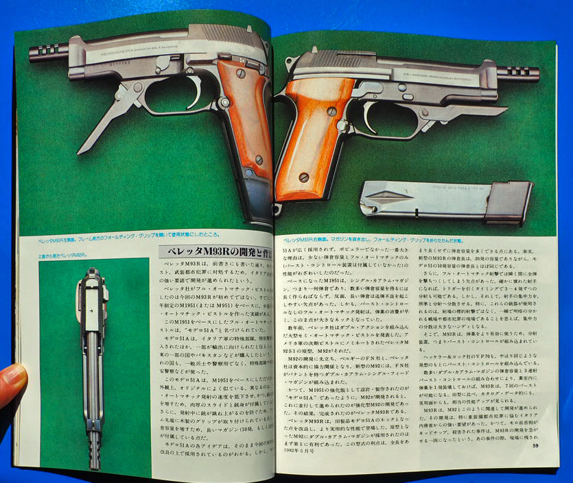 【新品並】月刊GUNガン 月刊ガン 1982年 5月号 /特集 S＆W・M459/ワルサ－PPスーパー/ベレッタM93Rの画像6
