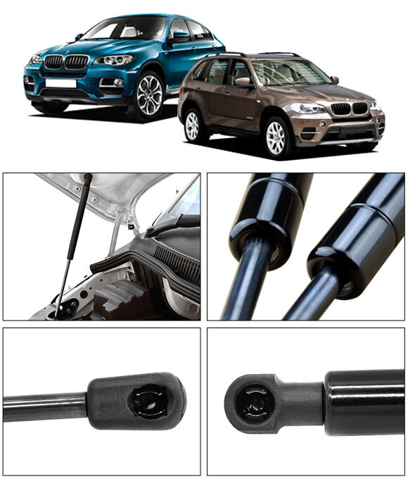 ボンネットダンパー BMW X5 E70 2007年～2014年 ブラック ステンレス製 入数：1セット(2個) AP-4T1994_画像2