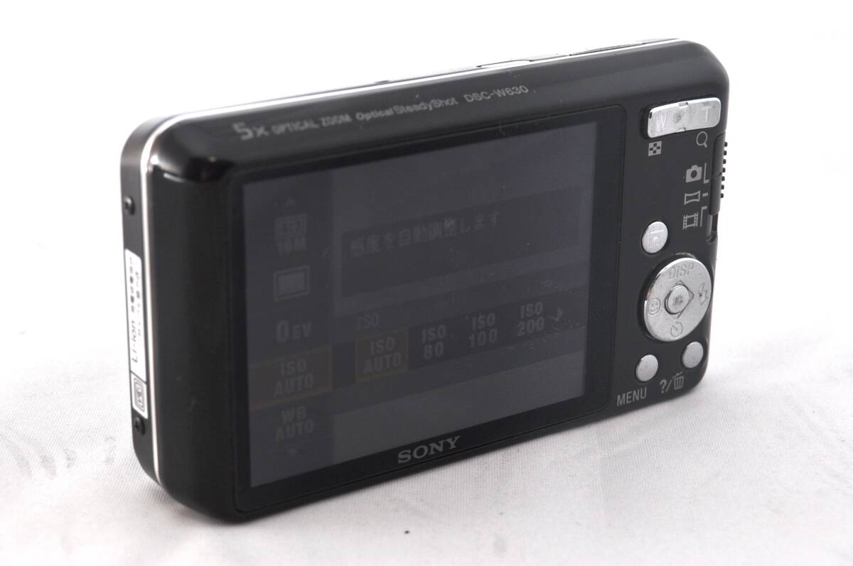 【送料無料】 SONY ソニー DSC-W630 Cyber-shot ブラック コンパクトデジタルカメラ #B24412の画像3