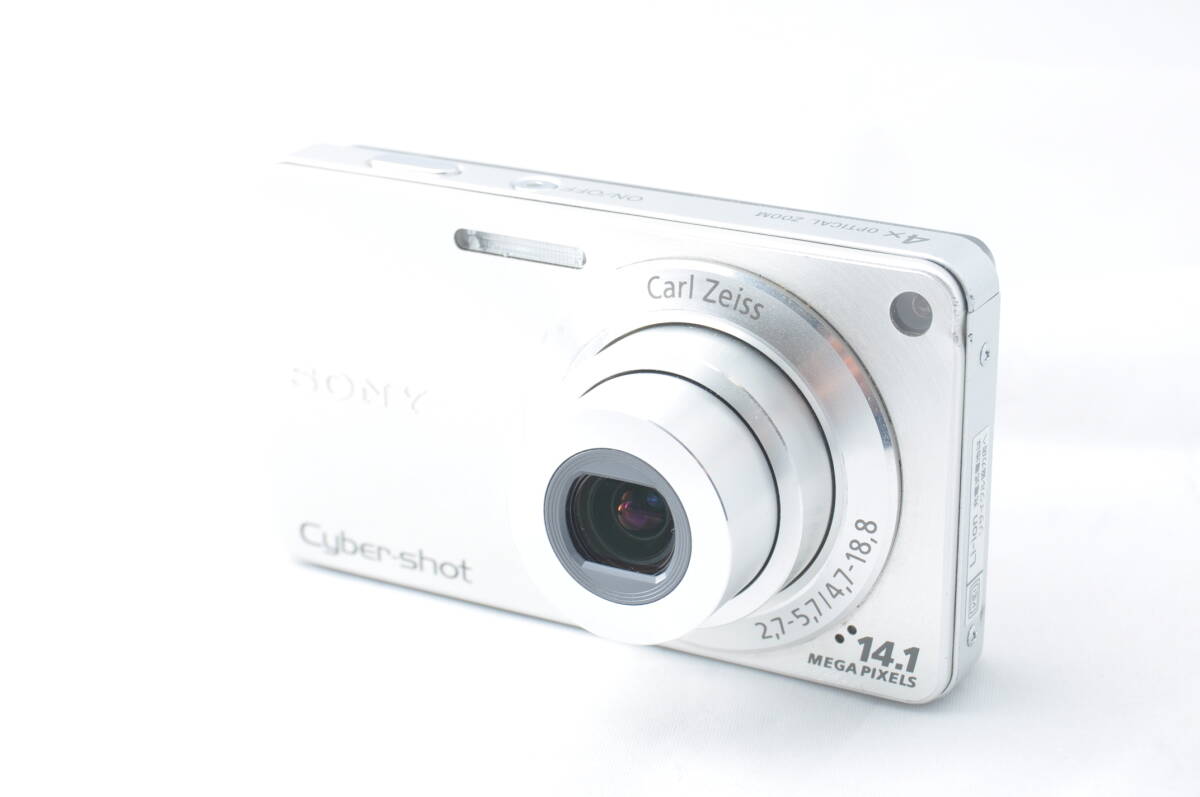 【送料無料】SONY ソニー Cyber‐shot サイバーショット DSC-W350 シルバー コンパクトデジタルカメラ #C24424_画像1