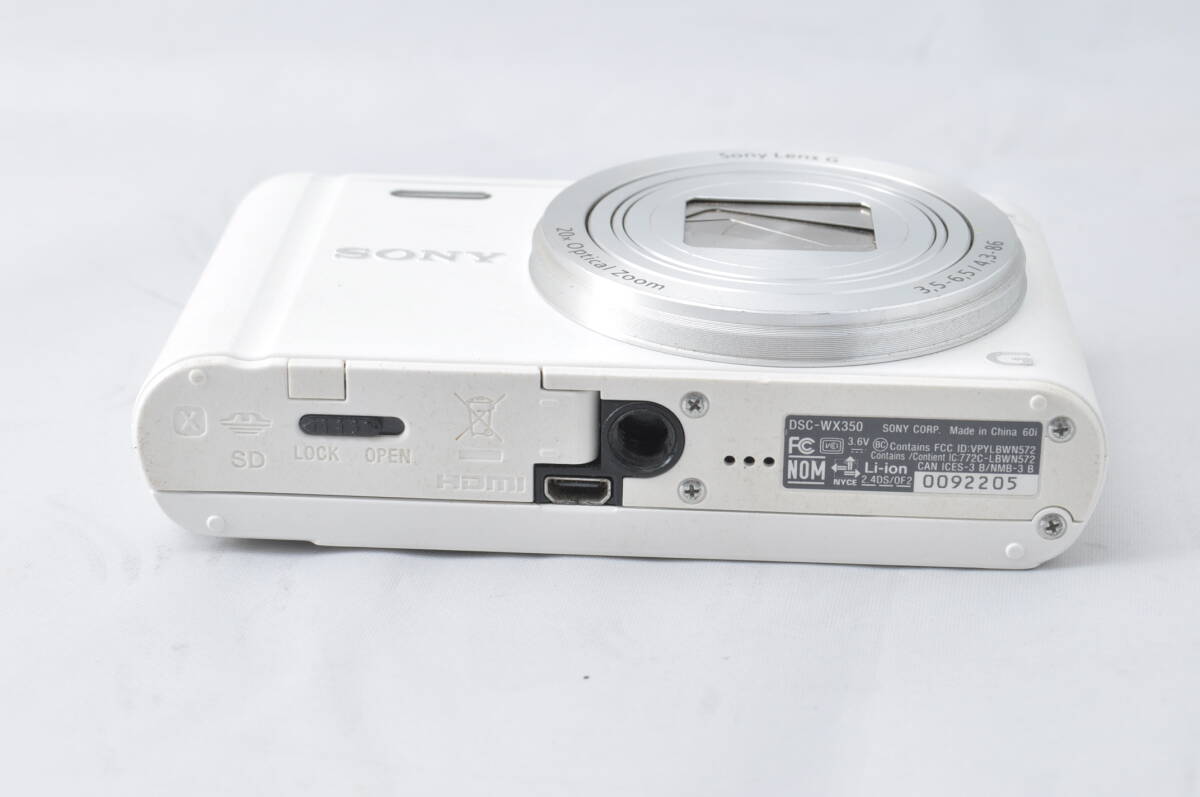 【送料無料 ジャンク】SONY ソニー Cyber-shot DSC-WX350 サイバーショット ホワイト #D24430_画像7