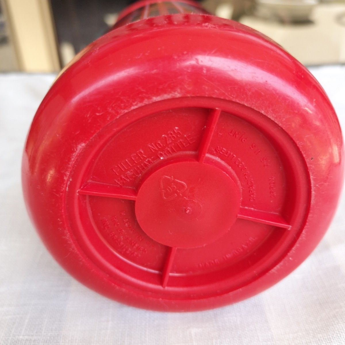 Aladdin　アラジン　水筒　魔法瓶　サイズS 赤 チェック タータンチェック　旧モデル　レトロ