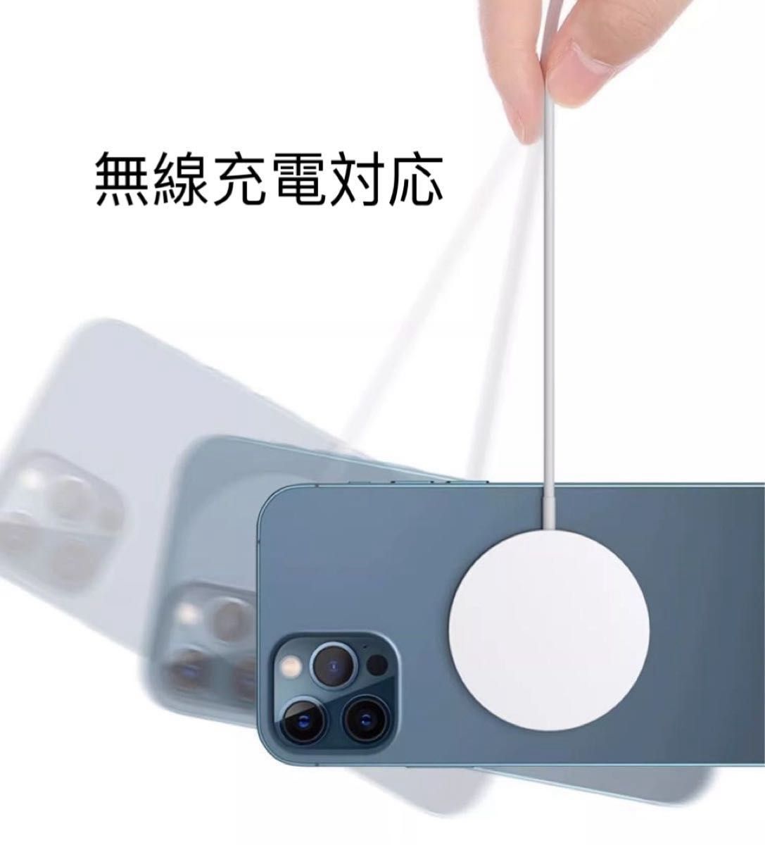 iPhone 15pro 14pro カバー　スマホケース　無線充電対応　 magsafe対応　シルバー
