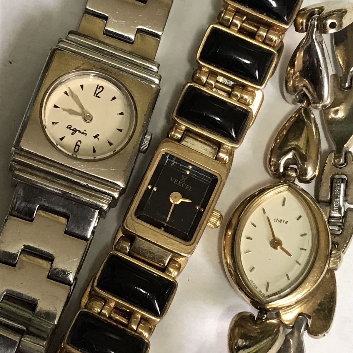 ブランド 腕時計 20本 agnis-b ELLE courrege VEXCEL SEIKO CITIZEN Orient ～キズ有りますよ 大量 まとめ 送料無料 42の画像2