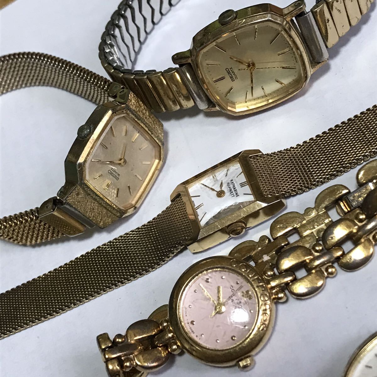 ブランド 腕時計 20本 agnis-b ELLE courrege VEXCEL SEIKO CITIZEN Orient ～キズ有りますよ 大量 まとめ 送料無料 42の画像8