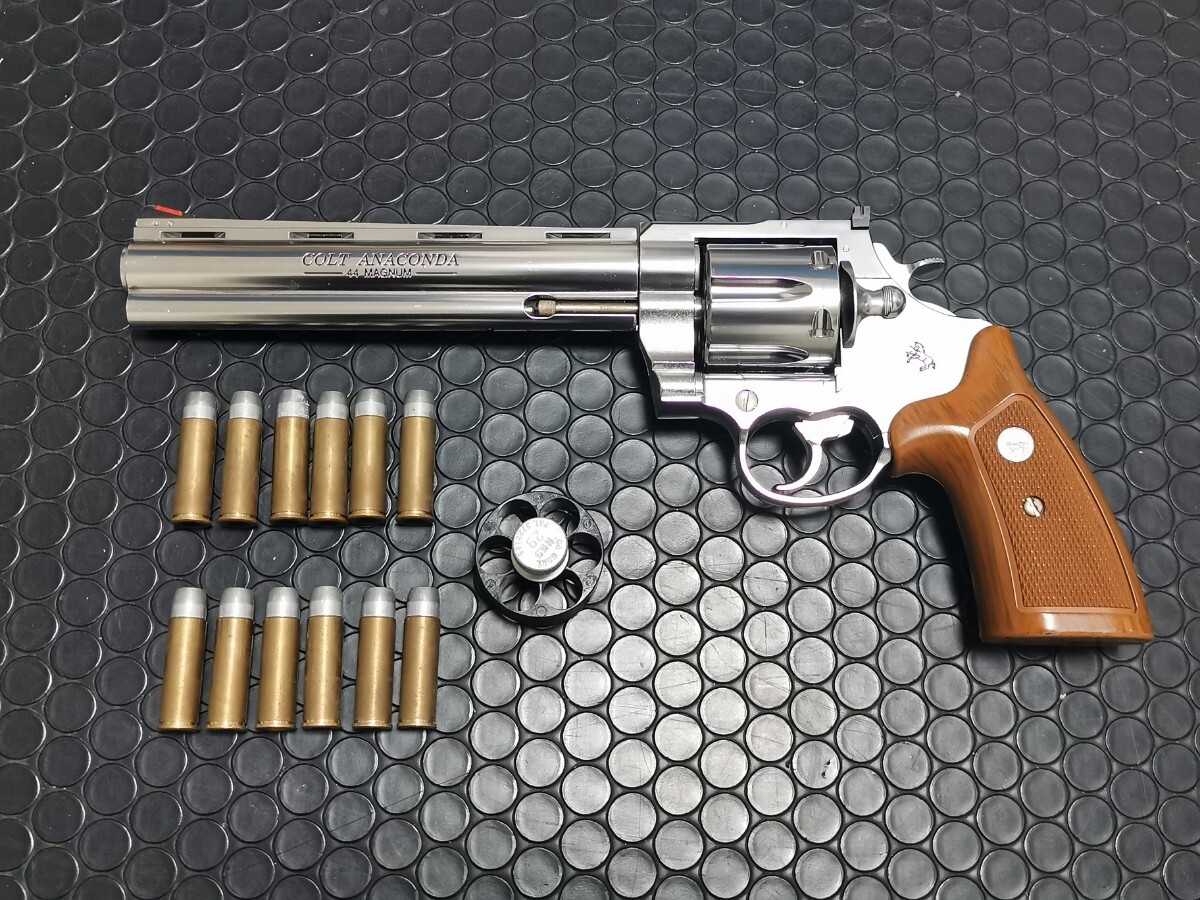  Marushin COLT ANACONDA 44 Magnum 8 дюймовый 8mm картридж запасной картридж Roader приложен дыра темно синий da