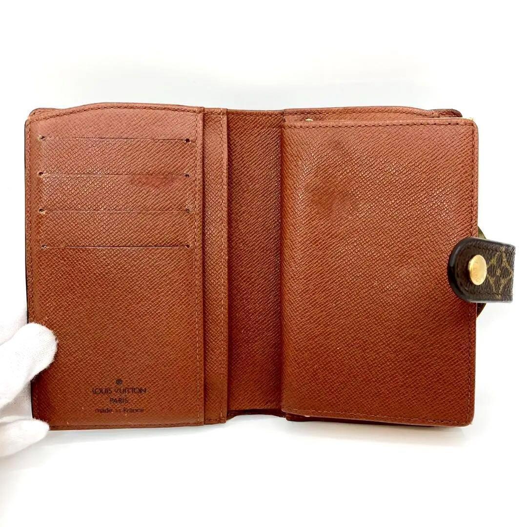 ルイヴィトン ポルトモネビエ ヴィエノワ 折り財布 がま口財布 a-602の画像3